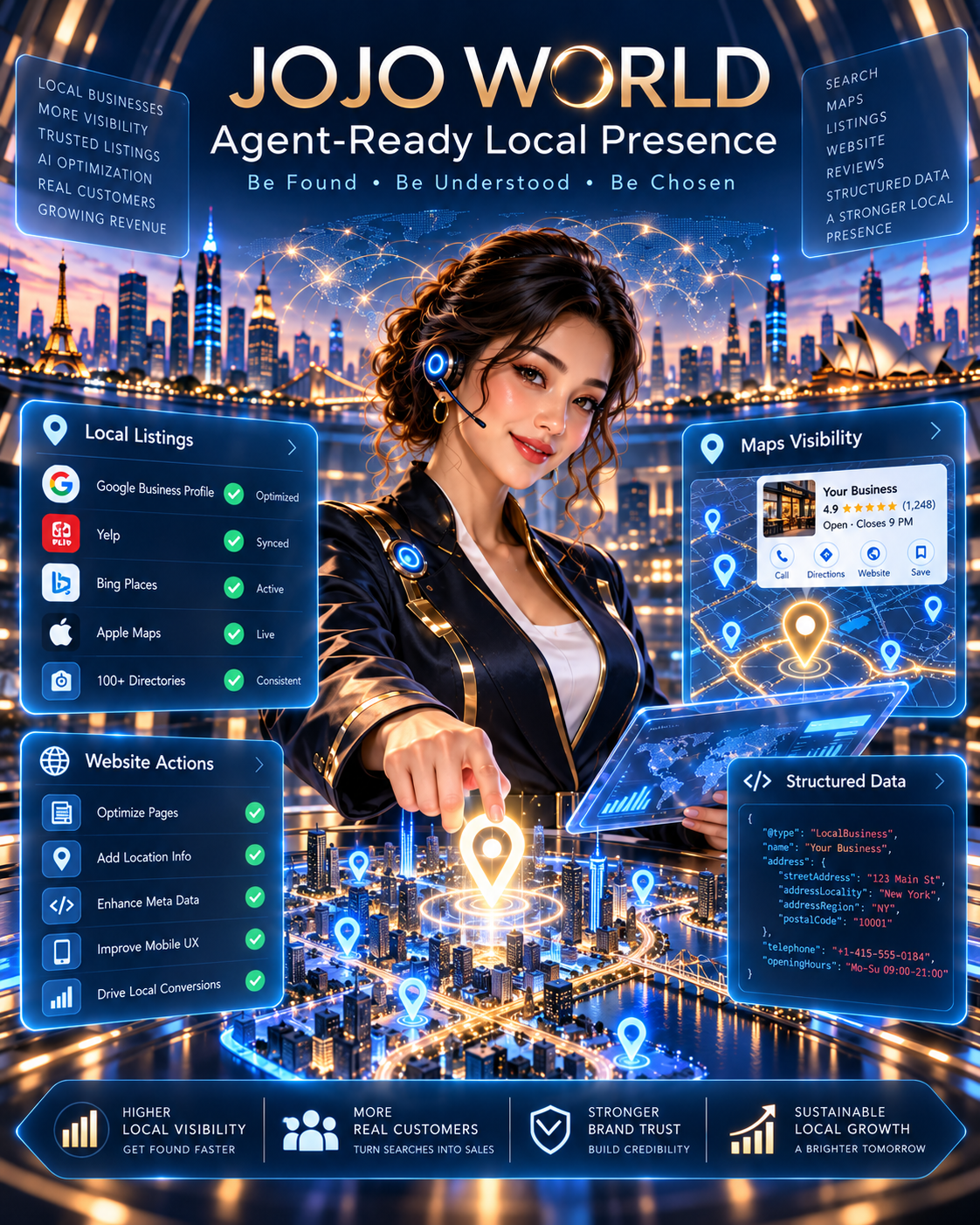 JOJO Agent-Ready Local Presence