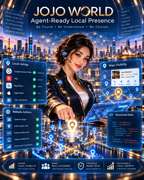 JOJO Agent-Ready Local Presence