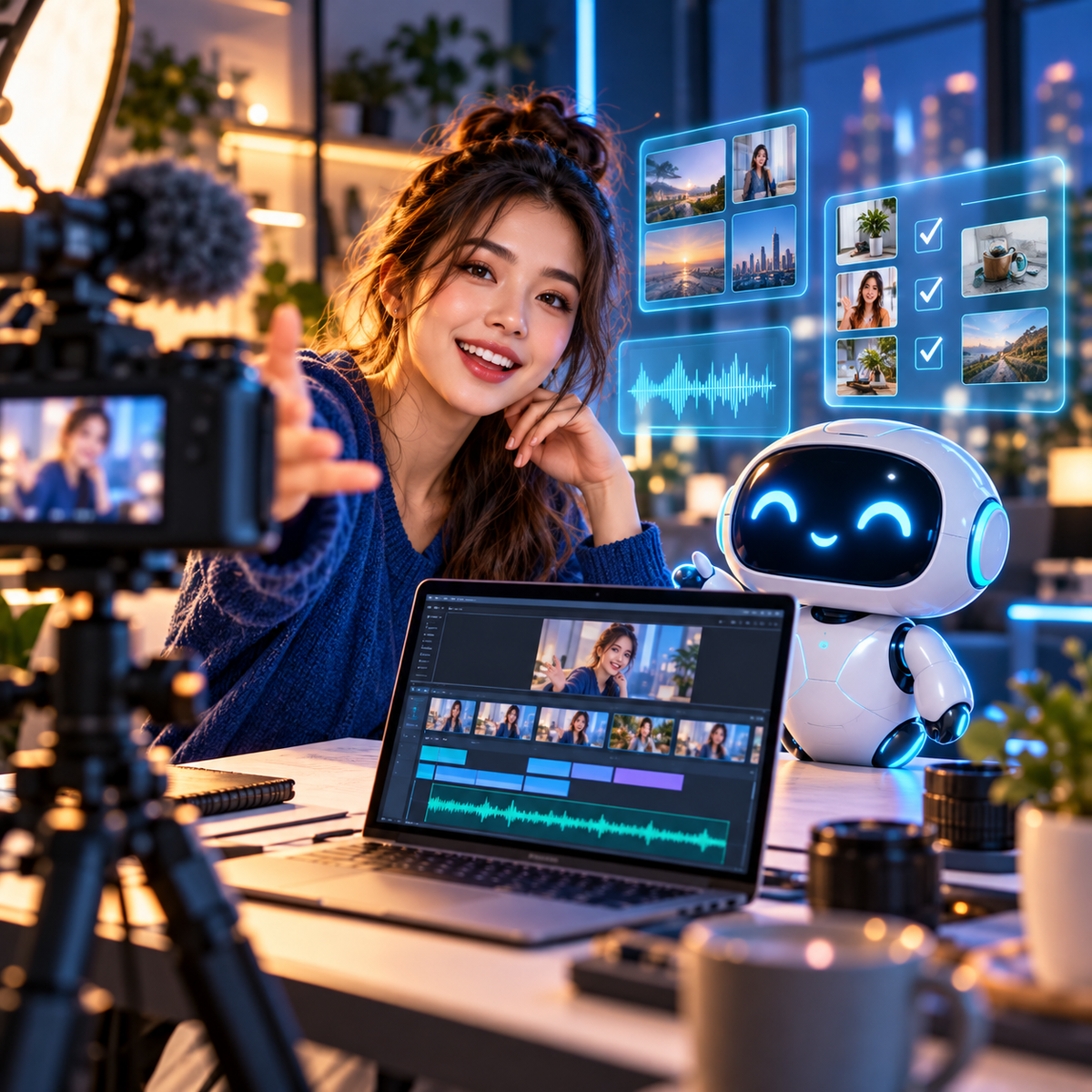 JOJO Creator Studio Agent illustrated with a JOJO AI companion