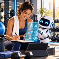 JOJO Fitness Coach illustrated with a JOJO AI companion