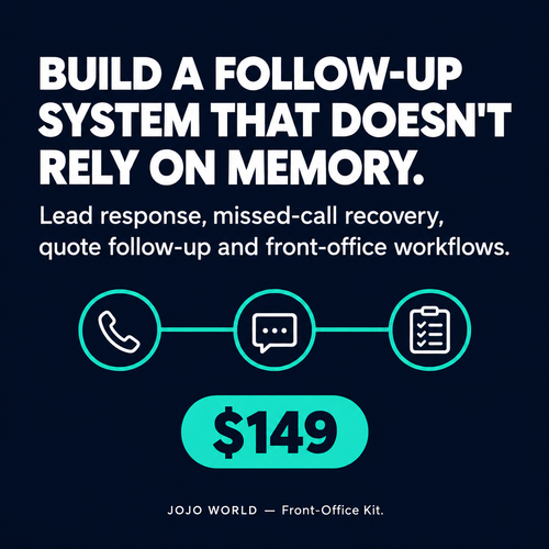 JOJO AI Front-Office and Follow-Up Kit