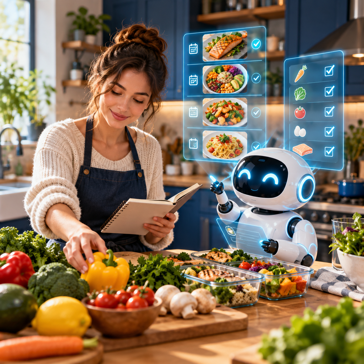 JOJO Kitchen & Meal Agent illustrated with a JOJO AI companion