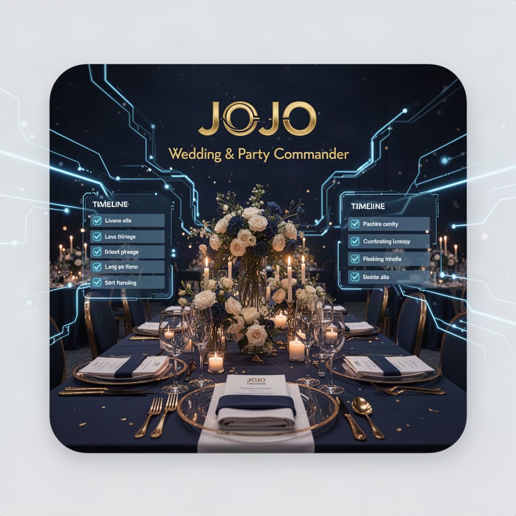 JOJO Wedding and Party Commander event planning AI agent