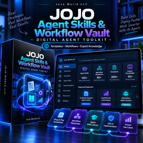 JOJO Agent Skills & Workflow Vault by JoJo World LLC