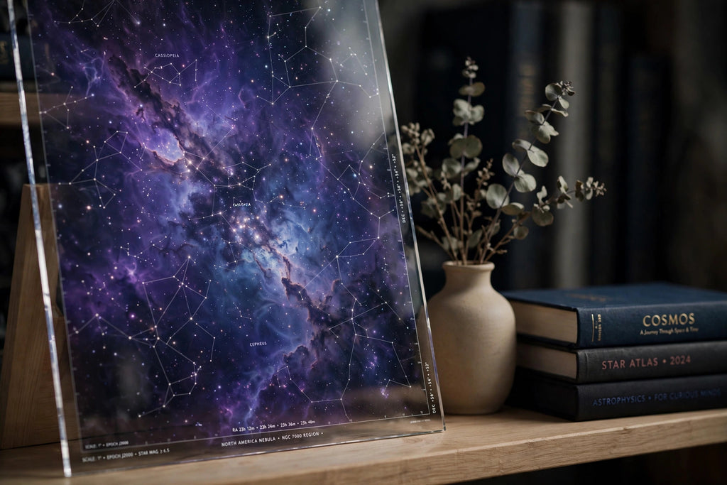 Celestia Keepsakes celestial art — acrylic glass print detail preview